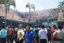 Kebakaran ruang peralatan pramuka pondok Gontor