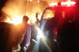 Lima jiwa terdampak akibat satu rumah ludes terbakar di Bireuen