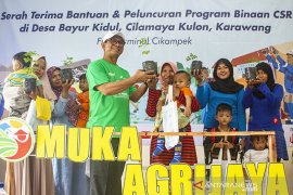 Serah terima bantuan program Agrijaya Pertamina