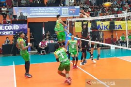 Samator kalahkan Palembang Bank Sumselbabel 3-2