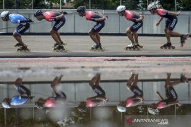 Persiapan atlet sepatu roda Jabar jelang PON Papua