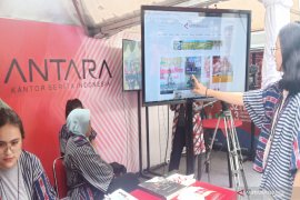 Hari Pers Nasional (HPN) 2020 di Kalimantan Selatan,  Booth ANTARA diramaikan lomba presenter TV