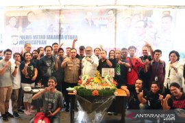 Polres Jakarta Utara bersama jurnalis rayakan HPN 2020