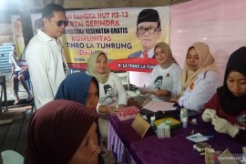 Gerindra berikan pemeriksaan kesehatan gratis