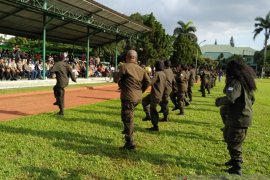 333 putra-putri asli Papua pegawai BUMN tampilkan atraksi bela negara