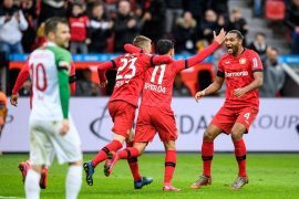 Liga Jerman, Leverkusen tundukkan Augsburg 2-0