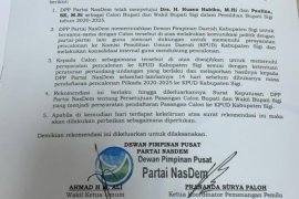 DPP NasDem setujui duet Husen-Paulina bertarung di pilkada Sigi