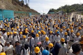 3.000 pekerja asal Tiongkok di PT IMIP wajib thermal scanner setiap hari