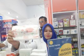 Kimia Farma Sumbar bantah jual masker dengan harga tinggi di sejumlah apoteknya