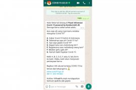 Ini nomor resmi hotline chatbot WhatsApp  COVID-19