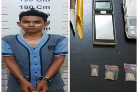 Miliki sabu penjaga gudang ditangkap, sementara bandar Rudi Hartono alias Obet lolos