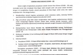 Wakil Wali Kota Bogor resmi imbau kantor swasta berhenti sementara