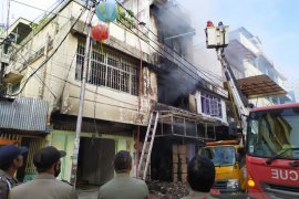Tiga ruko di Pematangsiantar terbakar, seorang penghuni meninggal