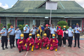 Kakanwil Kemenkumham Riau tinjau kesiapan Lapas Tembilahan hadapi COVID-19