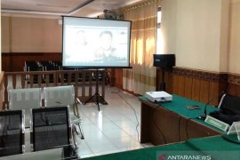 Sidang perdana dugaan Tipikor Dana Desa Bengkalis digelar virtual