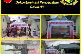 Cegah COVID-19 markas Denpom 1/2 Sibolga disterilkan