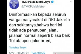 Polda Metro pastikan tidak ada penutupan jalan di wliayah Jakarta
