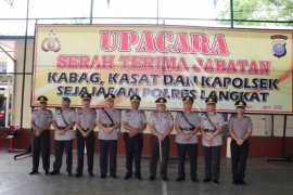 Kapolres pimpin serah terima lima PJU Polres Langkat