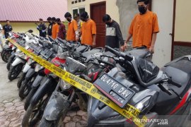 Polres Bener Meriah ringkus enam pelaku pencurian 14 unit sepeda motor