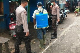 Pasar Sibolga Nauli langsung disemprot pascameninggalnya PDP asal Sidimpuan