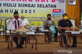 Musrebang Kabupaten HSS melalui Vicon dari enam tempat