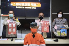 Polisi bekuk kurir narkoba di Kota Malang