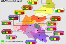 PDP nihil, ODPdi Tapanuli Selatan berkurang menjadi 11 orang