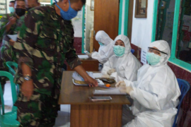 150 Satgas TMMD Kodim Buleleng ikuti "rapid test" COVID-19
