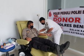 Polisi Bener Meriah gelar donor darah untuk bantu stok PMI