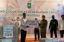 Satgas BUMN Riau gelontorkan Rp5,1 miliar bantu penanganan COVID-19, begini penjelasannya