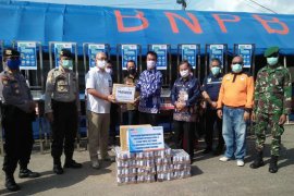 BRI Muara Teweh serahkan CSR kepada posko induk kabupaten COVID-19