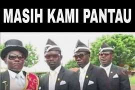 "Pallbearers Memes",  meme  penari pembawa peti mati