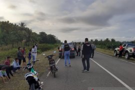 Polsek Telaga Biru membubarkan kerumunan pemuda akan balap liar