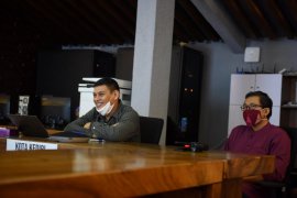 Wali Kota Kediri peringati Hardiknas melalui konferensi video