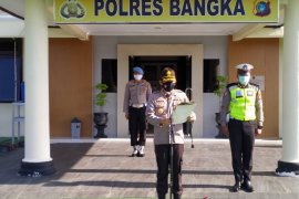 Kapolres Bangka mengajak personel ikhlas pada misi penanganan COVID-19