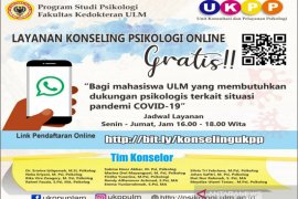 ULM buka layanan konseling psikologi COVID-19