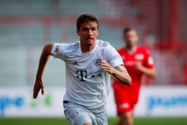 Menang 2-0 atas Union Berlin, Mueller sebut laga tanpa fans seperti pertandingan orang tua