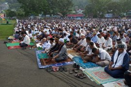 Tujuh daerah di Papua Barat tidak laksanakan solat Id di lapangan