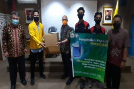 Pelindung wajah hasil  karya mahasiswa ULM bantu penanganan COVID-19