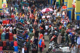 Suasana Pasar Tengah Pontianak Jelang Lebaran