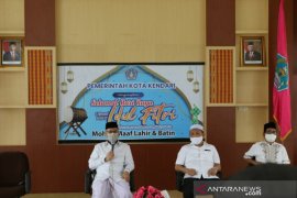 Wali Kota Kendari bersilaturahim secara daring dengan pasien COVID-19