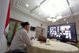 Wapres Ma'ruf gelar halalbihalal virtual dengan jajaran Setwapres