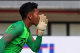Kiper timnas U-19 Muhammad Risky langsung berlatih begitu pulih dari cedera