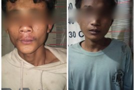 Dua remaja pengkonsumsi sabu-sabu lakukan penjambretan diamankan Polisi Tanjung Pura Langkat