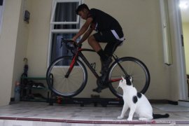 Latihan atlet sepatu roda hadapi PON Papua