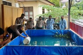 Polres Sibolga dukung program ketahanan pangan melalui budidaya ikan lele dan nila