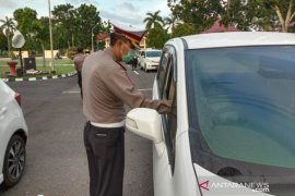 Ditlantas Babel razia knalpot kendaraan anggota Polda