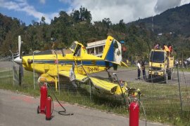 Pesawat Pelita Air tergelincir di Karubaga-Papua