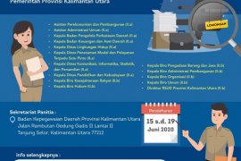 Pemprov Kaltara buka pendaftaran seleksi jabatan pimpinan tinggi pratama