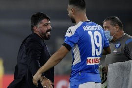 Gattuso sebut "Dewa Sepak Bola" saat angkat trofi juara Piala Italia